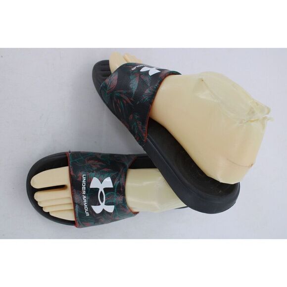 Under Armour Youth Size 5Y Slides/Sandals 3024438 Ansa Graphic - Black - Picture 1 of 11